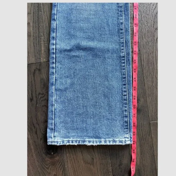 7 For All Mankind Maribel Bootcut Jeans Size 28 Beaded Floral Embellished Denim - Picture 9 of 10